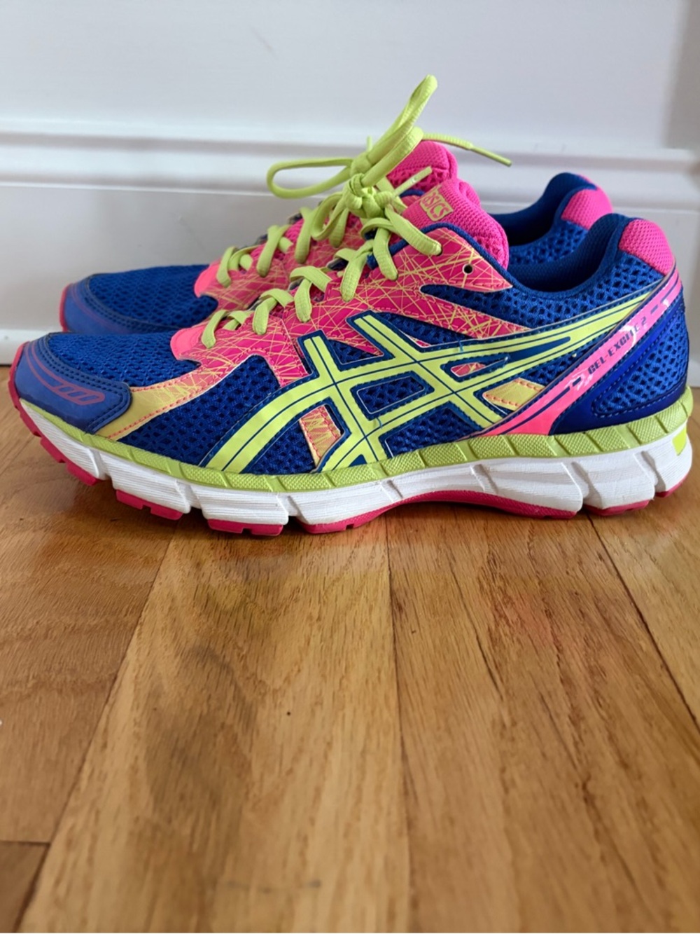 ASICS Gel-Excite 2 Running Shoes Women’s Size 10 Bright Pink/Blue